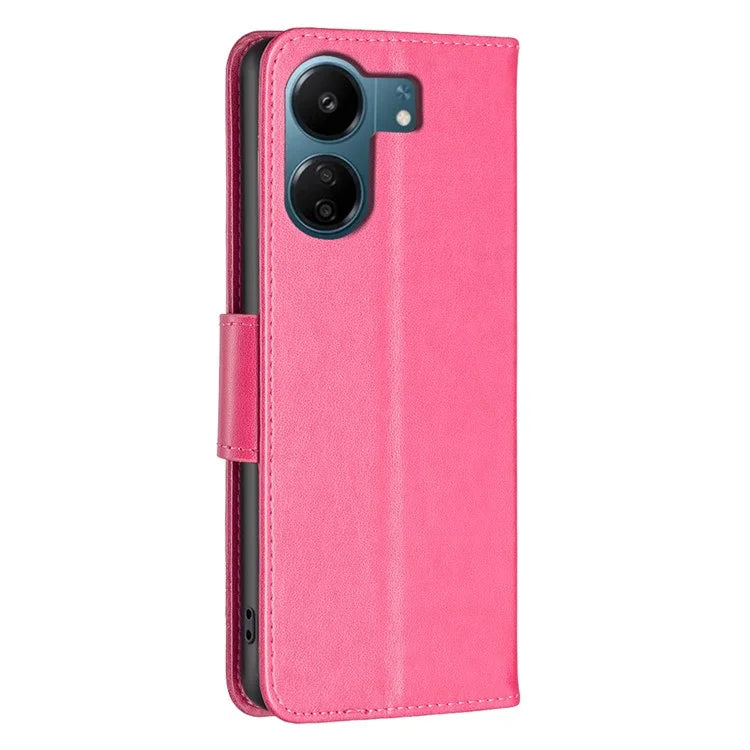 For Xiaomi Redmi 13C 4G / Poco C65 4G Case Butterfly Imprinted PU Leather Wallet Phone Cover