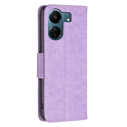 For Xiaomi Redmi 13C 4G / Poco C65 4G Case Butterfly Imprinted PU Leather Wallet Phone Cover