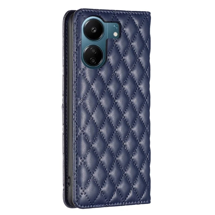 BINFEN COLOR BF Style-16 For Xiaomi Redmi 13C 4G / Poco C65 4G Case Card Holder Book Style Leather Cover