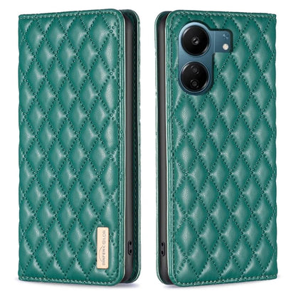 BINFEN COLOR BF Style-16 For Xiaomi Redmi 13C 4G / Poco C65 4G Case Card Holder Book Style Leather Cover