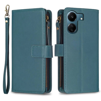 BF Style-19 for Xiaomi Redmi 13C 4G / Poco C65 4G Zipper Pocket Phone Wallet Case PU Leather Anti-drop Cover