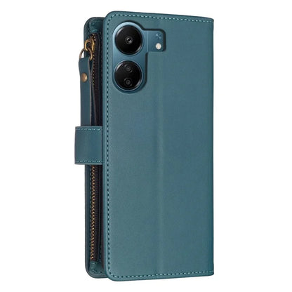 BF Style-19 for Xiaomi Redmi 13C 4G / Poco C65 4G Zipper Pocket Phone Wallet Case PU Leather Anti-drop Cover