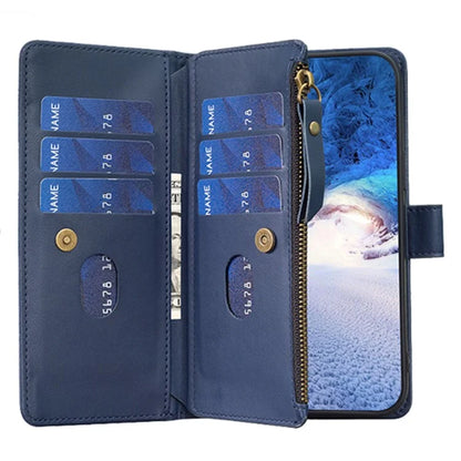 BF Style-19 for Xiaomi Redmi 13C 4G / Poco C65 4G Zipper Pocket Phone Wallet Case PU Leather Anti-drop Cover
