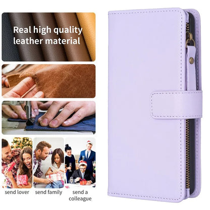 BF Style-19 for Xiaomi Redmi 13C 4G / Poco C65 4G Zipper Pocket Phone Wallet Case PU Leather Anti-drop Cover