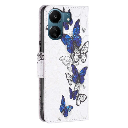 For Xiaomi Redmi 13C 4G / Poco C65 4G Case Pattern Printing Phone Wallet Stand Cover