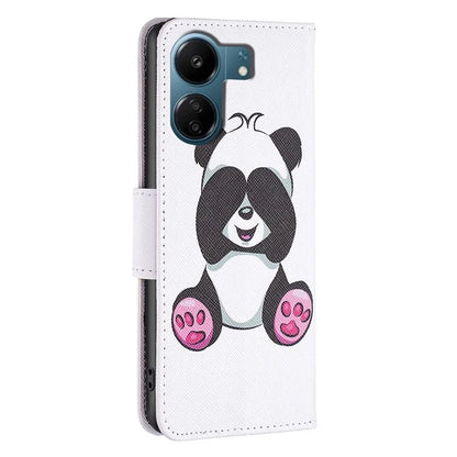 For Xiaomi Redmi 13C 4G / Poco C65 4G Case Pattern Printing Phone Wallet Stand Cover