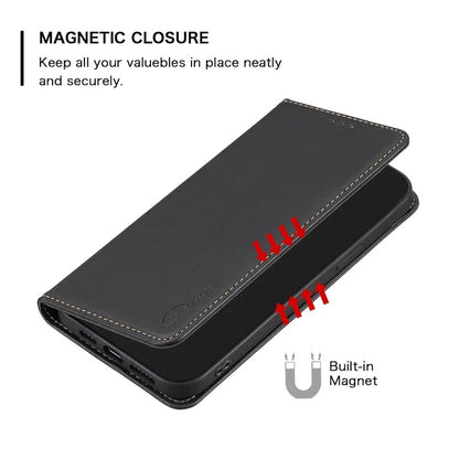 BINFEN COLOR BF18 For Xiaomi Redmi 13C 4G / Poco C65 4G Case Folio Flip PU Leather Phone Cover with Card Slots