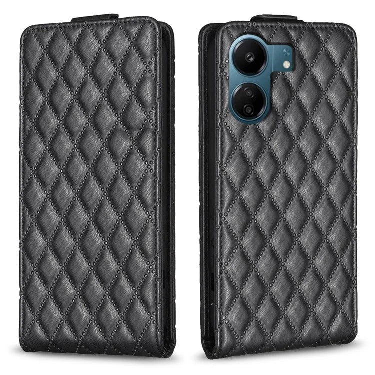 BF30 For Xiaomi Redmi 13C 4G / Poco C65 4G Imprinted Vertical Flip PU Leather Phone Case Card Slots Cover