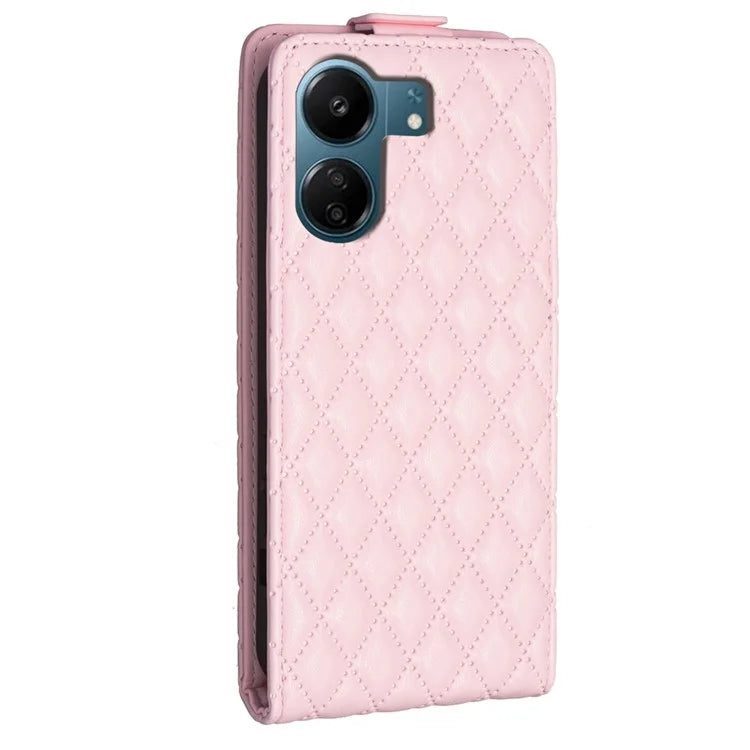 BF30 For Xiaomi Redmi 13C 4G / Poco C65 4G Imprinted Vertical Flip PU Leather Phone Case Card Slots Cover