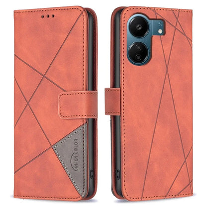 BINFEN COLOR BF05 For Xiaomi Redmi 13C 4G / Poco C65 4G Case Wallet Phone Cover Shockproof PU Leather Shell