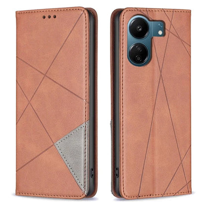 For Xiaomi Redmi 13C 4G / Poco C65 4G Case PU Leather Phone Cover Anti-Scratch Shell with Card Slots