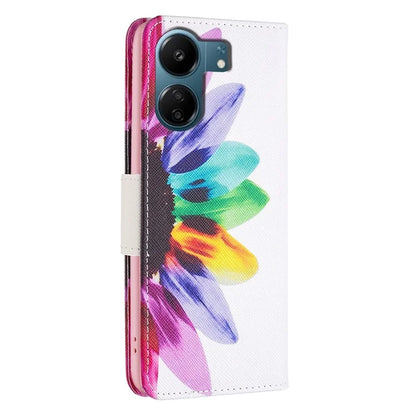 For Xiaomi Redmi 13C 4G / Poco C65 4G Case PU Leather Pattern Printed Smart Phone Wallet Cover