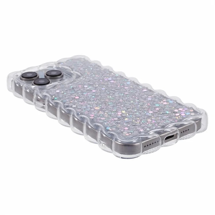JTW Series for iPhone 14 Pro TPU Phone Case Epoxy Glitter Cover
