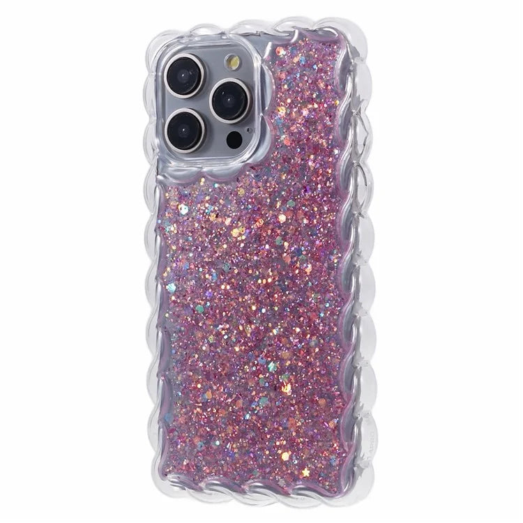 JTW Series for iPhone 14 Pro TPU Phone Case Epoxy Glitter Cover