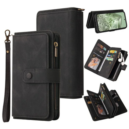 KT Multi-Functional Series-2 For Google Pixel 8a Cover Skin-Touch Phone Case Leather Multifunction Wallet