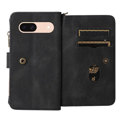 KT Multi-Functional Series-2 For Google Pixel 8a Cover Skin-Touch Phone Case Leather Multifunction Wallet