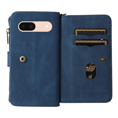 KT Multi-Functional Series-2 For Google Pixel 8a Cover Skin-Touch Phone Case Leather Multifunction Wallet