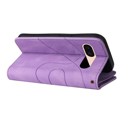 KT Multi-function Series-5 For Google Pixel 8a Zipper Splicing Wallet Stand Phone Case Leather Cover with 9 Card Slots