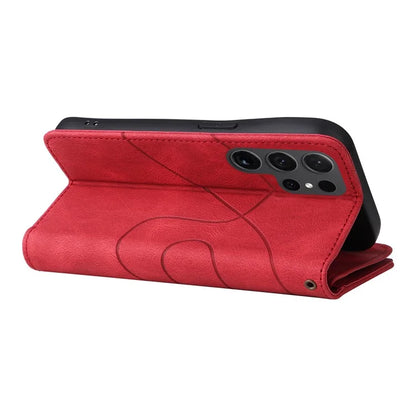 KT Multi-function Series-5 For Samsung Galaxy S24 Ultra Case PU Leather Splicing Wallet Stand Phone Cover