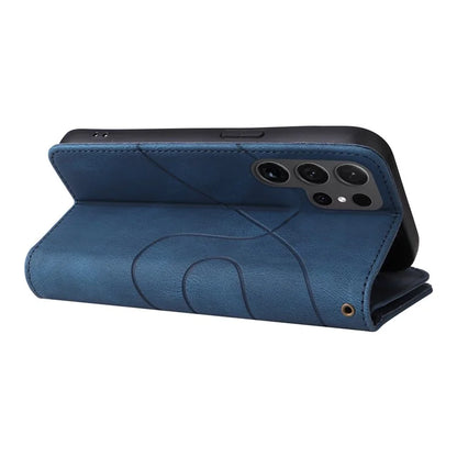 KT Multi-function Series-5 For Samsung Galaxy S24 Ultra Case PU Leather Splicing Wallet Stand Phone Cover