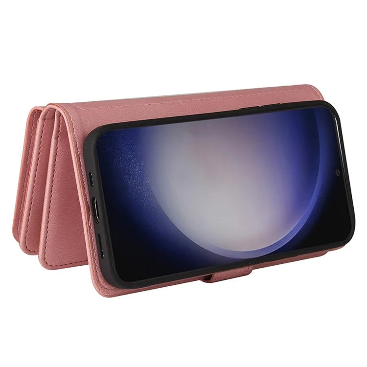 KT Multi-Functional Series-2 For Samsung Galaxy S24+ Cover Zipper Wallet Multiple Card Slots Phone Case