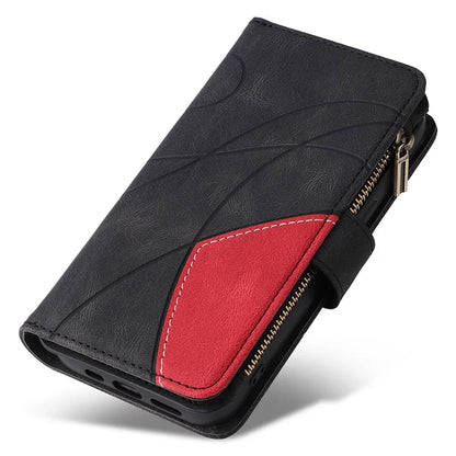 KT Multi-function Series-5 Phone Shell For Samsung Galaxy S24 Leather Wallet Stand Case 9 Card Slots Cover