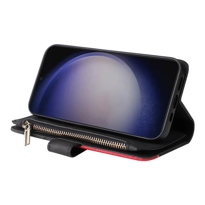 KT Multi-function Series-5 For Samsung Galaxy S24+ Case Anti-Scratch Leather Phone Stand Cover Wallet