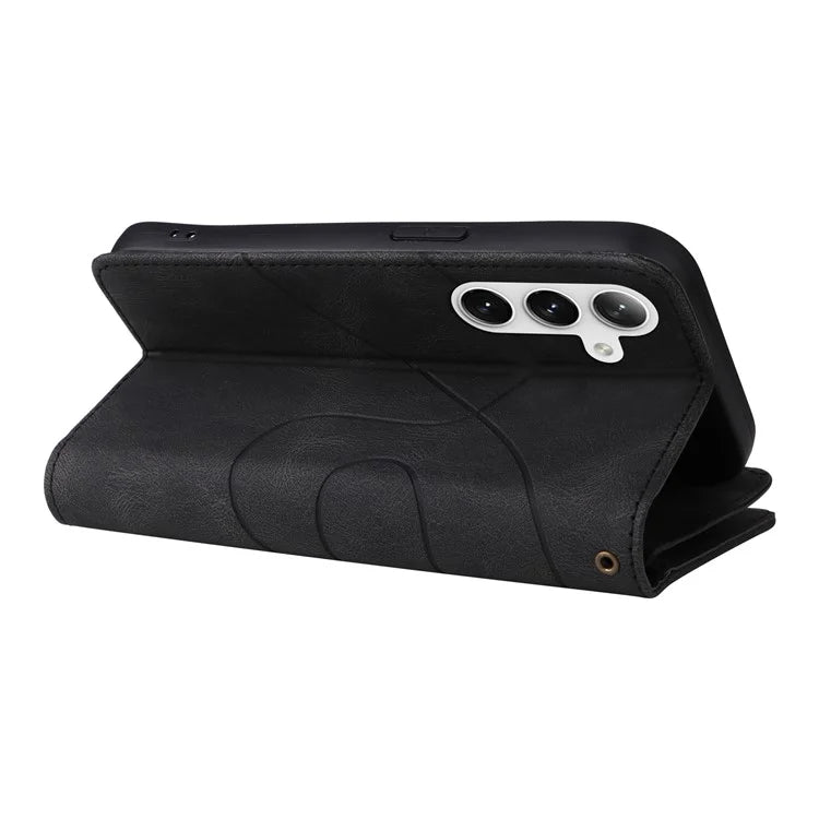 KT Multi-function Series-5 For Samsung Galaxy S24+ Case Anti-Scratch Leather Phone Stand Cover Wallet