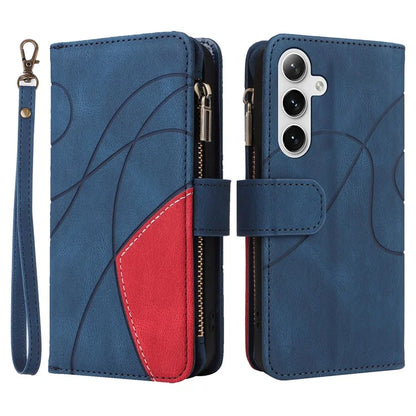 KT Multi-function Series-5 For Samsung Galaxy S24+ Case Anti-Scratch Leather Phone Stand Cover Wallet