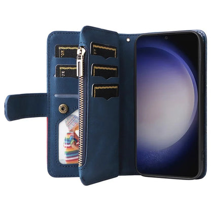 KT Multi-function Series-5 For Samsung Galaxy S24+ Case Anti-Scratch Leather Phone Stand Cover Wallet