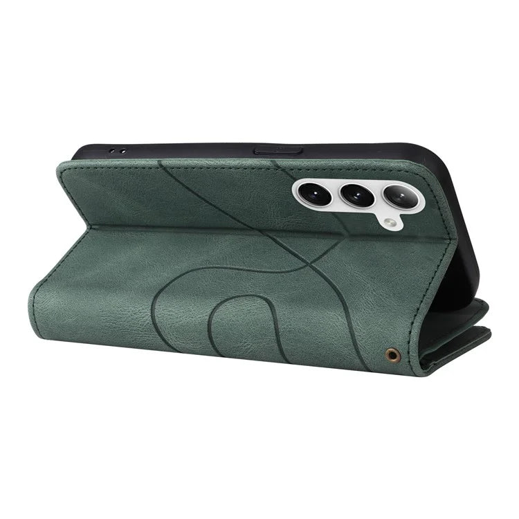 KT Multi-function Series-5 For Samsung Galaxy S24+ Case Anti-Scratch Leather Phone Stand Cover Wallet