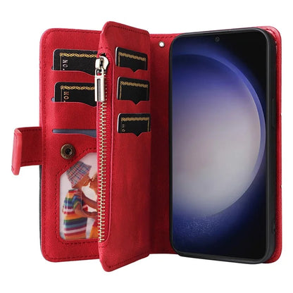 KT Multi-function Series-5 For Samsung Galaxy S24+ Case Anti-Scratch Leather Phone Stand Cover Wallet