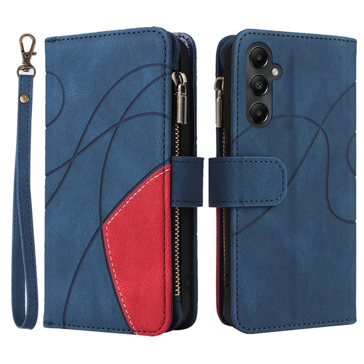 KT Multi-function Series-5 For Samsung Galaxy A05s 4G Case Magnetic Leather Phone Cover Splicing Wallet with Stand