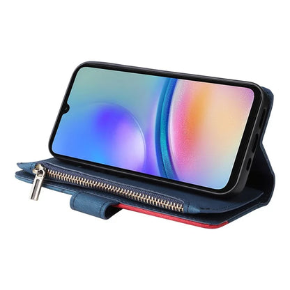 KT Multi-function Series-5 For Samsung Galaxy A05s 4G Case Magnetic Leather Phone Cover Splicing Wallet with Stand