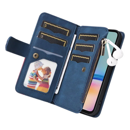 KT Multi-function Series-5 For Samsung Galaxy A05s 4G Case Magnetic Leather Phone Cover Splicing Wallet with Stand