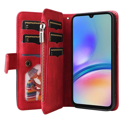KT Multi-function Series-5 For Samsung Galaxy A05s 4G Case Magnetic Leather Phone Cover Splicing Wallet with Stand