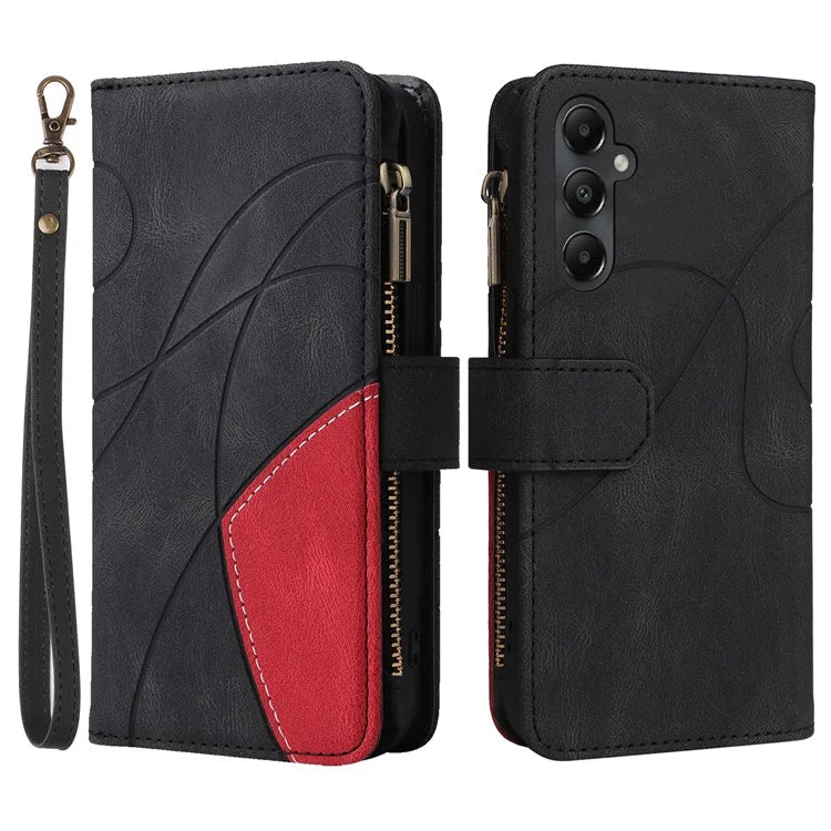 KT Multi-function Series-5 For Samsung Galaxy A05s 4G Case Magnetic Leather Phone Cover Splicing Wallet with Stand