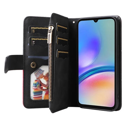 KT Multi-function Series-5 For Samsung Galaxy A05s 4G Case Magnetic Leather Phone Cover Splicing Wallet with Stand