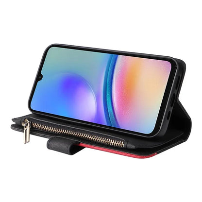 KT Multi-function Series-5 For Samsung Galaxy A05s 4G Case Magnetic Leather Phone Cover Splicing Wallet with Stand