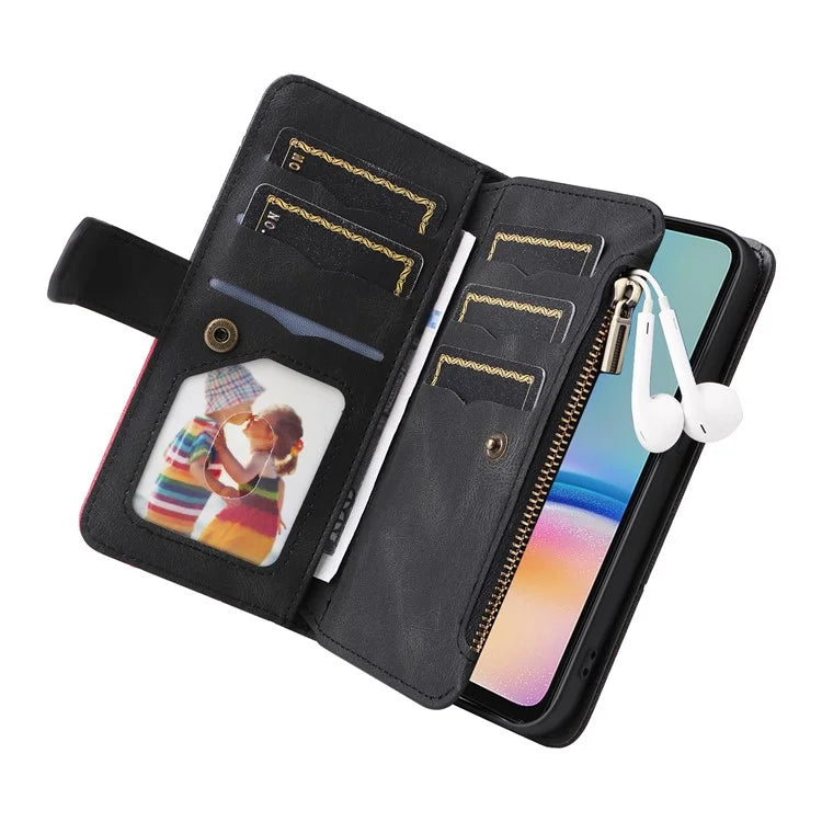 KT Multi-function Series-5 For Samsung Galaxy A05s 4G Case Magnetic Leather Phone Cover Splicing Wallet with Stand