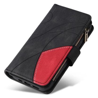 KT Multi-function Series-5 For Samsung Galaxy A05s 4G Case Magnetic Leather Phone Cover Splicing Wallet with Stand