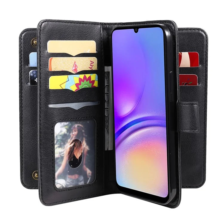 KT Multi-functional Series-1 For Samsung Galaxy A05 4G Case 10 Card Slots Leather Phone Wallet Cover