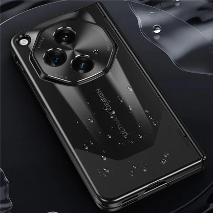 For Oppo Find N3 5G Case Pen Slot Tempered Glass Screen Film Hinge Design Phone Cover with Stylus