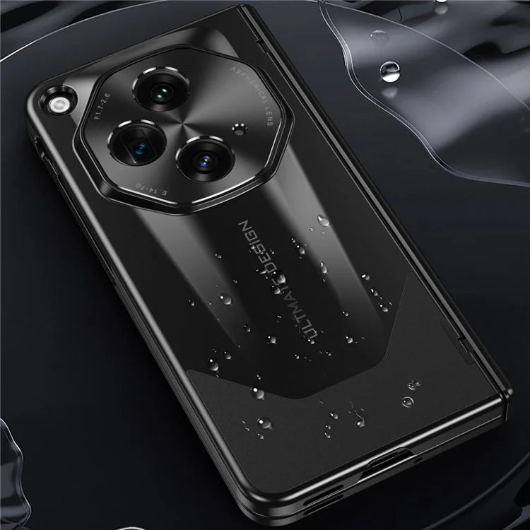 For Oppo Find N3 5G Case Pen Slot Tempered Glass Screen Film Hinge Design Phone Cover with Stylus