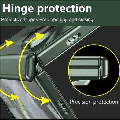 For Oppo Find N3 5G Case Pen Slot Tempered Glass Screen Film Hinge Design Phone Cover with Stylus