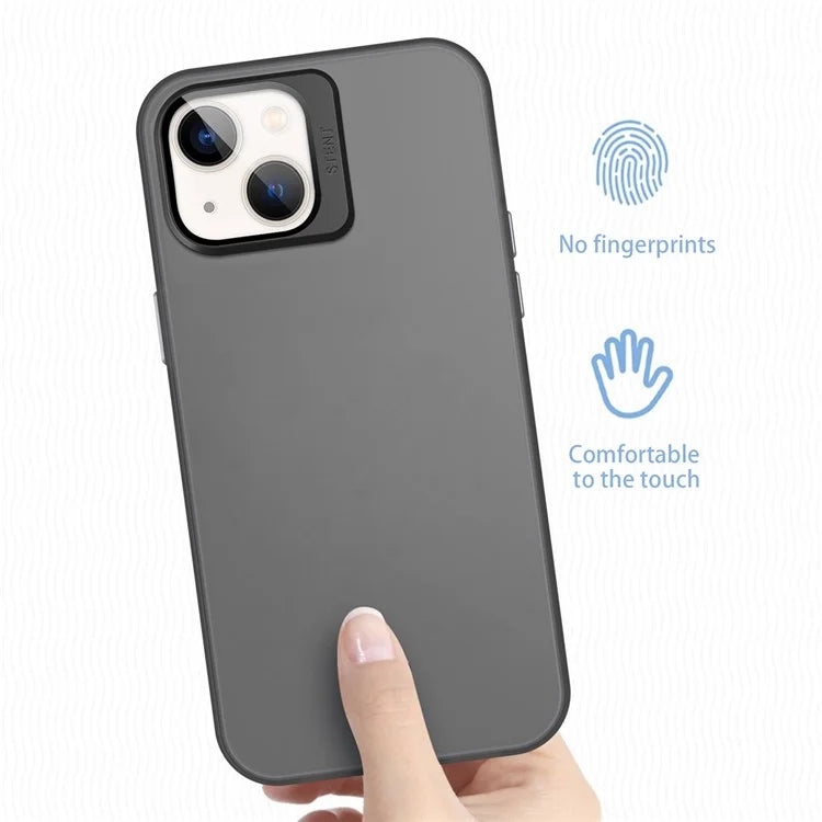 For iPhone 13 Case Lens Film Kickstand Matte Phone Cover