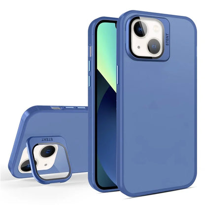 For iPhone 13 Case Lens Film Kickstand Matte Phone Cover