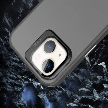 For iPhone 13 Case Lens Film Kickstand Matte Phone Cover