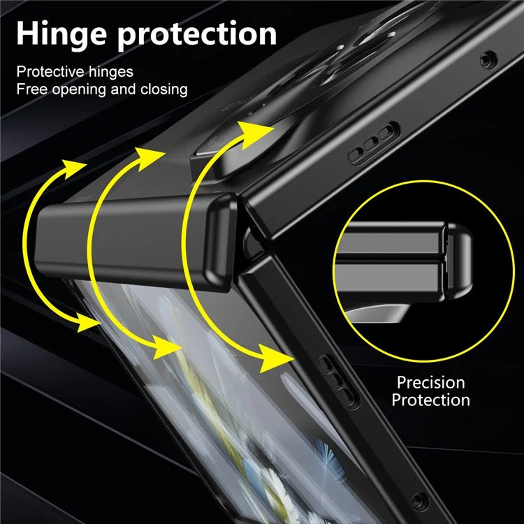For OnePlus Open Phone Case Tempered Glass Film Hinge Protection Hard PC Cover