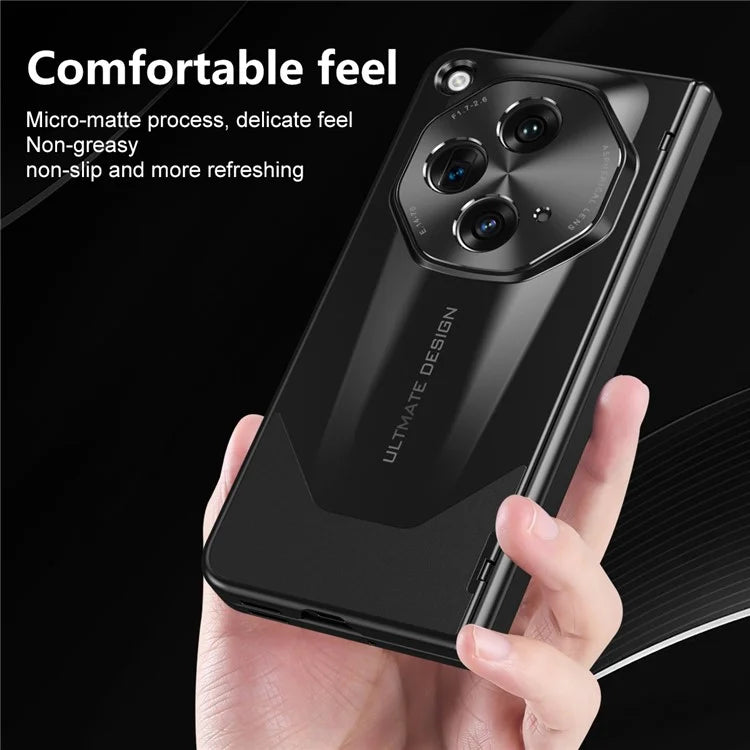 For OnePlus Open Phone Case Tempered Glass Film Hinge Protection Hard PC Cover